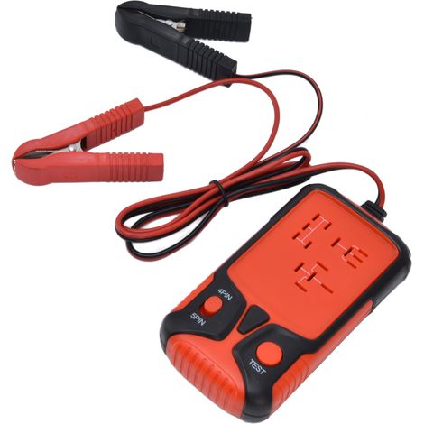 12V-Batterietester, Relaistester, hitzebeständiger, roter tragbarer Tester (1/5)