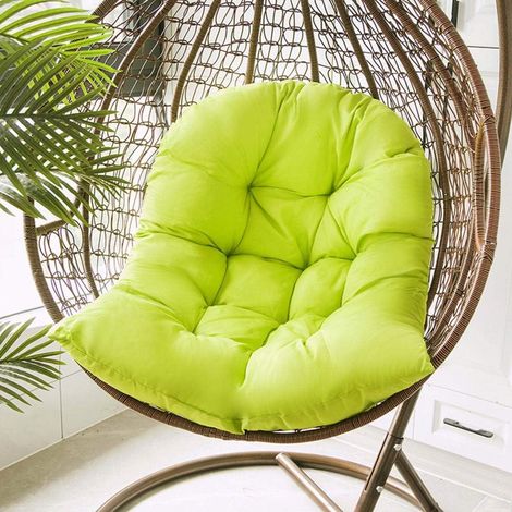 Coussin pour Fauteuil Suspendu Œuf, Assise Extérieure/Intérieure, Coussin de Hamac Confortable Épais, Dossier et Coussin pour Chaise Pivotante, Housse de Siège pour Jardin Patio (1/4)