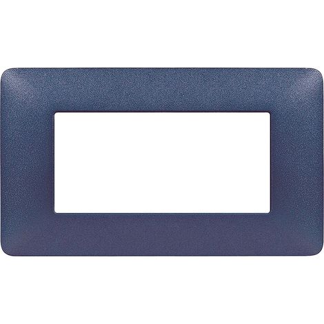 Placchetta placca blu compatibile matix 4posti copri interruttore c8804 (1/2)