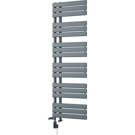 Tristan - Anthracite Dual Fuel Towel Rail H1564mm x W500mm Thermostatic WIFI (1/3)