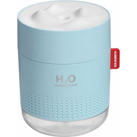EASYCOMFORT Humidificateur USB Mini Silencieux Mignon Motif Montagne Enneigée pour Bureau et Dortoir Étudiant - Bleu (1/5)