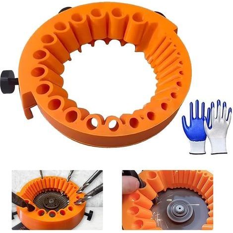 Grinder Drill Bit Sharpener, Power Drill Bit Grinding Attachment, AffûTeur De Forets Portatif Polyvalent, Outil D'affûtage De Forets, Forets De 2 à 13 mm Pour Meuleuse De 125 mm (1/5)
