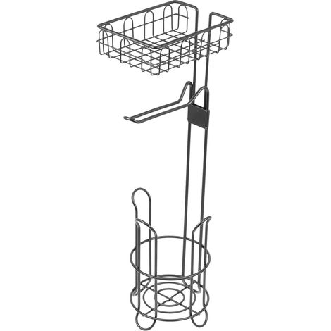 Porte-rouleau de papier toilette INOOMP en fer noir, support (1/5)