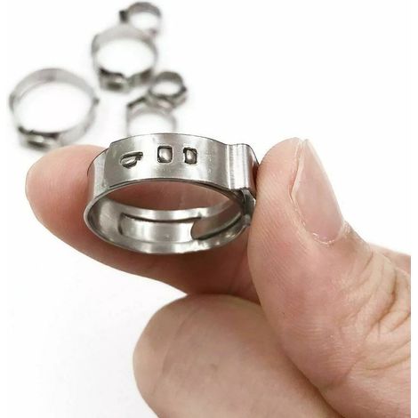 70-teiliges Edelstahl-Schlauchschellen-Set, Crimpringe für Pex-Rohre, robuste Clips zur Befestigung von Rohren und Kanälen