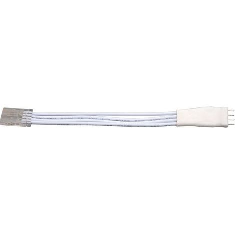 Conector flexible V-TAC para fuente de alimentación de tira LED COB de 4 pines, longitud 125 mm (1/2)