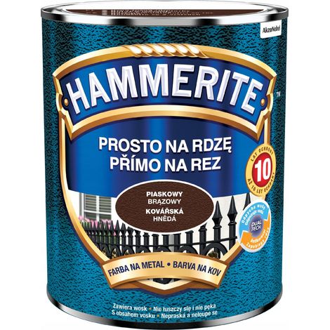 Vernice per metalli Hammerite Straight to Rust, marrone sabbia, 0,7 l