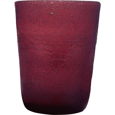 Zani Serafino Memento Tumbler Bicchiere Acqua Purple in Pasta di Vetro