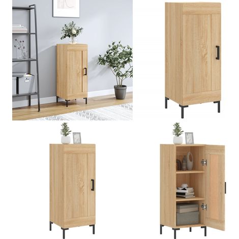 Sideboard Sonoma-Eiche 34,5x34x90 cm Holzwerkstoff - Sideboard - Sideboards - Home & Living (1/5)