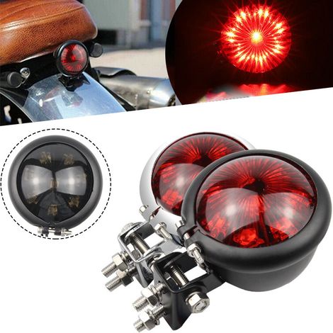 Modified racing taillights for motorcycles, 12V LED brake lights, parking lights suitable for Harley-Davidson. (1/5)