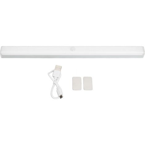Ortviai Barre LED avec Capteur de Mouvement Rechargeable, Magnétique et Sans Fil pour Placards et Meubles – 30 cm, Lumière Chaude (1/5)