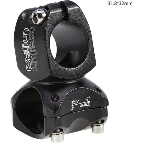 Support de guidon vélo VTT route aluminium noir 31,8x32mm accessoire (1/5)
