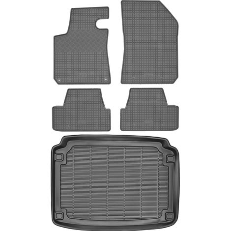 Juego de alfombrillas de goma para Peugeot 308 II Hatchback de 2013 + alfombrilla para el maletero. (1/5)