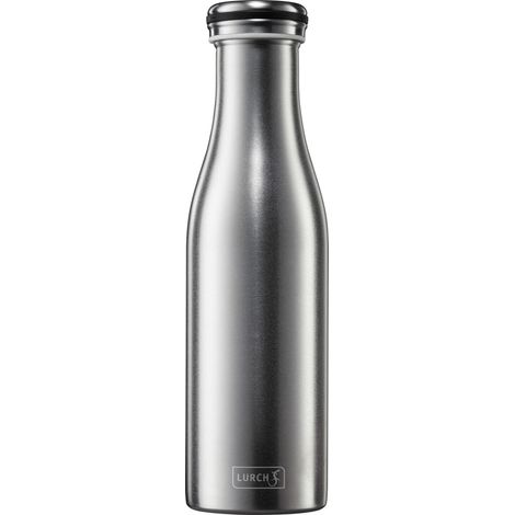Botella térmica de acero Lurch de 0,5 l, color metalizado.