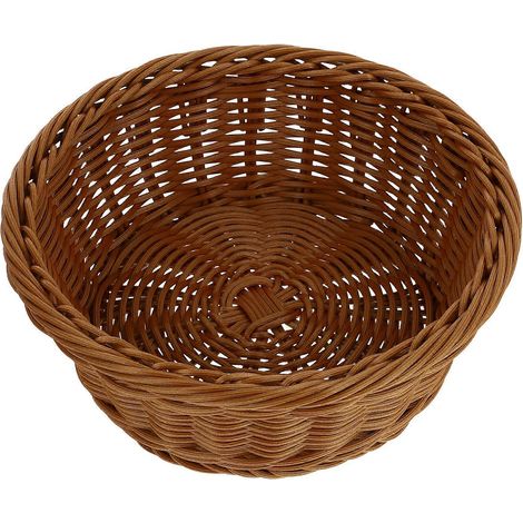 1 panier en rotin tressé imitation, panier de rangement pour aliments, panier à pain (1/5)