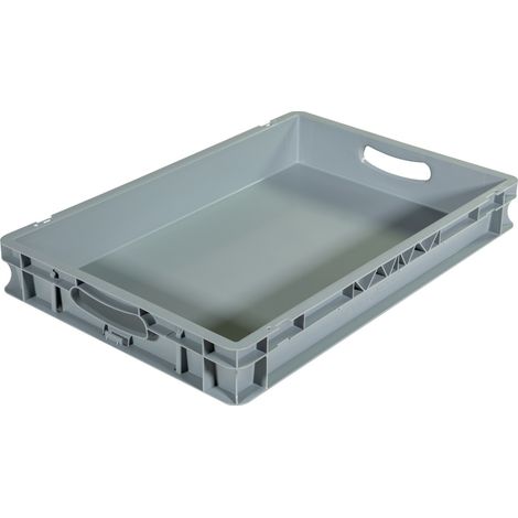 Bac palettisable norme Europe - Poignées ouvertes - 600x400x80 mm - 15 litres - 5000007 (1/5)