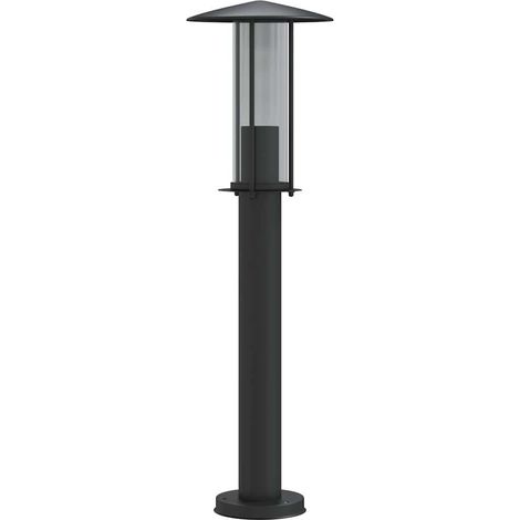 Maison Exclusive - Lampadaire d'extérieur noir 60 cm acier inoxydable (1/5)