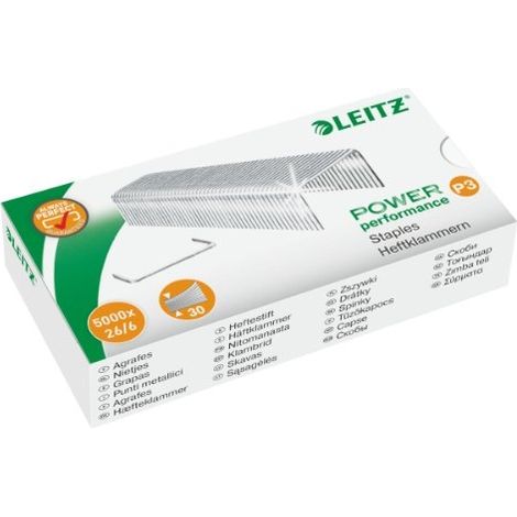 RAPID 55721000 BOÎTE DE 5000 AGRAFES 26/6 MM GALVA