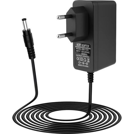 Adaptateur Secteur Universel 12V 1A AC/DC 100–240V 50/60Hz, Alimentation 12W avec Prise Jack 5,5×2,5 mm (Compatible 2,1 mm), Chargeur Stable pour TV Box, LED, Routeur, Caméra, Raspberry Pi et Hub USB (1/2)