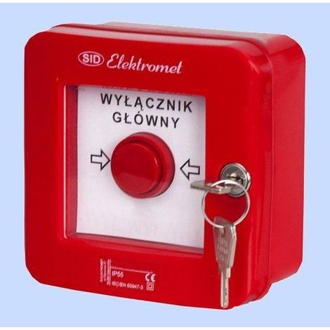 Elektromet Détecteur d'alarme autoportant rouge extérieur
