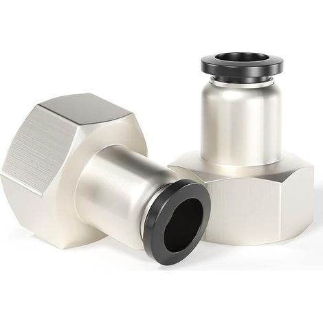 12 mm Außendurchmesser x 1/4 Zoll BSP Innengewinde Gerade Fittings PCF12-02 (2er-Pack) (1/5)
