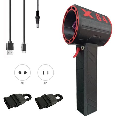 Souffleur d'air électrique sans fil Moteur brushless 1400g Batterie 8000mAh Vitesse réglable Nettoyage puissant (1/3)