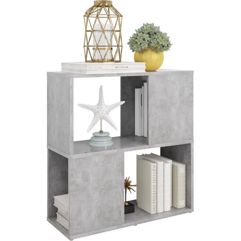 Bibliothèque Gris béton 60x24x63 cm (1/5)