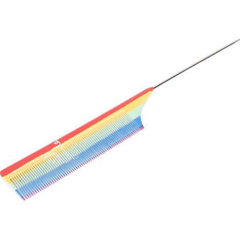 Peigne démêlant ergonomique avec dents larges, idéal pour cheveux longs et courts, sans douleur (1/5)