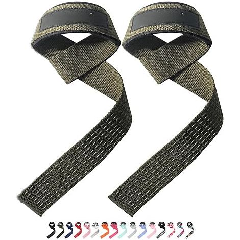 Cinturón de levantamiento de pesas de silicona antideslizante, soporte para la muñeca, para levantamiento de pesas, para hombres y mujeres. (1/5)
