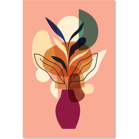 Affiche Bouquet art organique - 40x60cm - made in France (1/5)