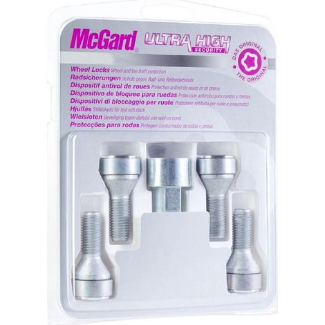 4 VIS ANTIVOL SL MCGARD M12X1.5/ 60°/ LONG. 22,1MM/ Ø17MM