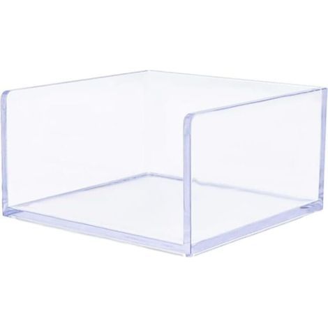 Transparenter Haftnotizhalter aus Kunststoff für Zuhause und Büro, 8,5 x 8,3 x 4,5 cm (1/5)