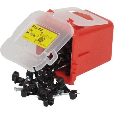 Attache Multifix - diamètre de câble 10 à 14 - noir, sachet de 100 pièces (1/2)