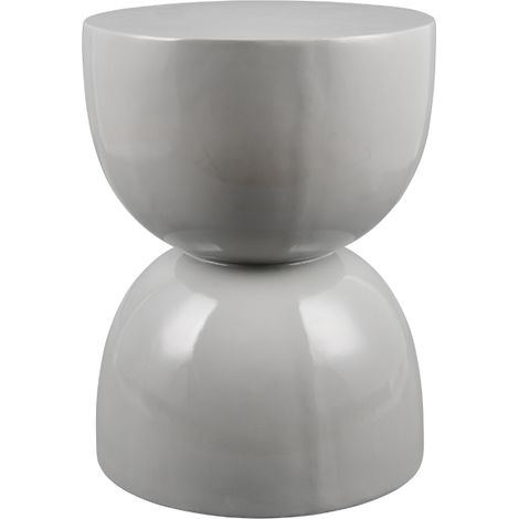 Table d'appoint, Table d'appoint GAYA, Orange Gris en Céramique, BOITE A DESIGN