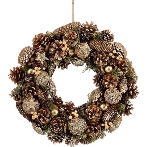 Mica Decorations Couronne de Noël Vert H9xl45xL45cm (1/5)