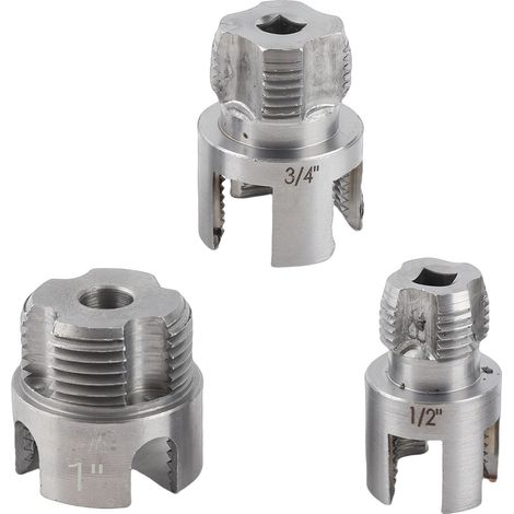Filetage de tuyaux intégré et externe, outils de taraudage G1/2 G3/4 G1 avec queue hexagonale 1/4 pouce, fabricant de filets pour tuyaux (1/5)