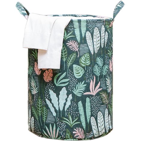 Panier À Linge - Toile Épaisse Imperméable Avec Doublure PE - Pour Chambre D Enfant Salle De Bain Ou Buanderie - 1 Pièce (1/5)
