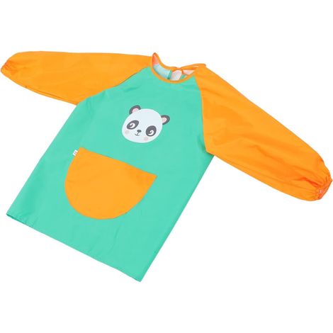 Tablier Imperméable Pour Garçon Fille Avec Poches Et Manches Longues Tablier De Peinture Pour Garçons Et Filles (1/5)