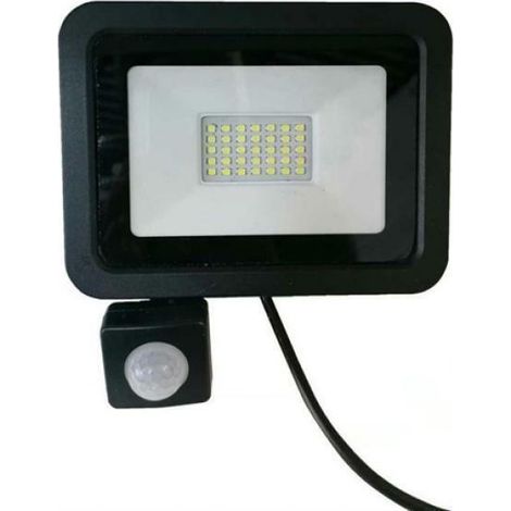 Mini faretto led 30w ultra slim con sensore movimento pir regolabile