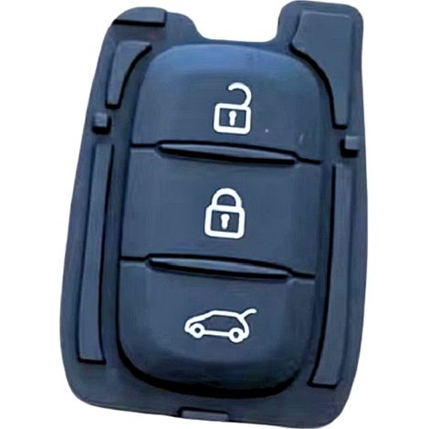 Boutons Caoutchouc Adaptables Pour Dacia- Renault 3 Boutons Cle Droite