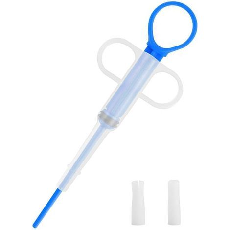 1 Pcs Animaux Médecine Médecine Distributeur Pet Dog Cat Pilule Comprimé Seringue À Tête Ronde Capsule Comprimé Outil d'alimentation pour Animaux (1/5)