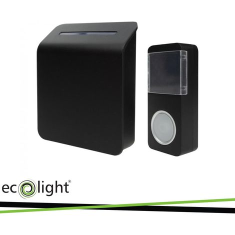 CAMPANELLO WIRELESS A BATTERIA BAM-01 NERO (1/3)