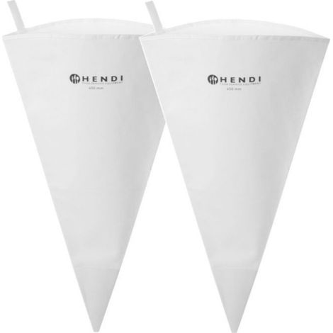Poche À Douille Conique - Coton Revêtu Polyuréthane - 45 Cm - Pour Décoration De Gâteaux Et Tartes - Lot De 2