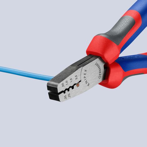 KNIPEX 97 62 145 A Crimpatrici per terminali a bussola con manici comfort 145 mm (1/5)