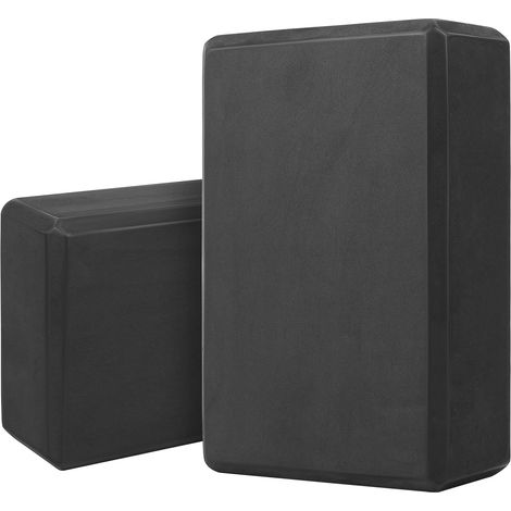 2 x Yoga Blocks, EVA Foam Yoga Blocks, Yogas Blocks, High Density Non-Slip EVA Foam Pilates Blocks for Women Men Fitness Gymnastics (30 x 22.8 x 7.5 cm) (1/5)