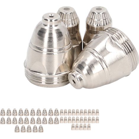 Kit de 50 consommables pour torches de découpe plasma, buse plasma en cuivre à haute pénétration (1/5)