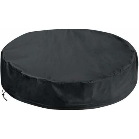 bache spa rond,Spa Couverture Rond,Housse de Baignoire Coupe-Vent résistante aux UV avec Cordon élastique à l'ourlet,Couverture De La Baignoire Spa à L'extéri (245×30CM) (1/5)