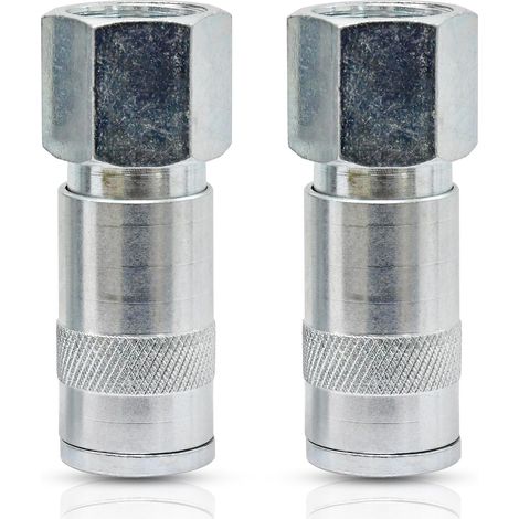 Dapetz ® Air Line Fitting Quick ReleaseFor PCL Vertex Compressor Air Hose 1/2" Female Thread 2PC (1/5)