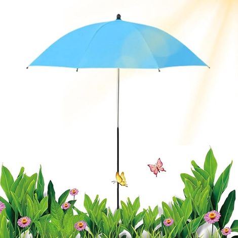 Ombrellone per piante - Ombrellone con protezione UV - Portatile e pieghevole - per piscina, giardino, fiori, ortaggi, prato e balcone - Blu (1/5)