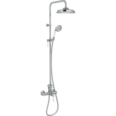 Colonne de Douche Mécanique, Style rétro, Chrome (1/5)