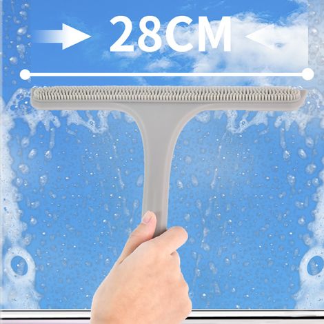 Essuie-glace de verre double face grattoir multi-fonction outil de fenêtre de voiture de fenêtre de lavage 1PC (1/3)